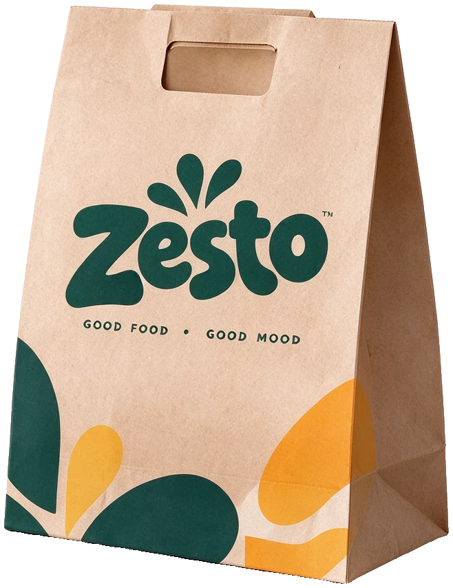 Sac kraft de livraison Zesto
