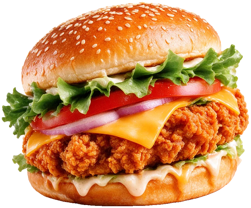 Burger Crispy Zesto au poulet croustillant